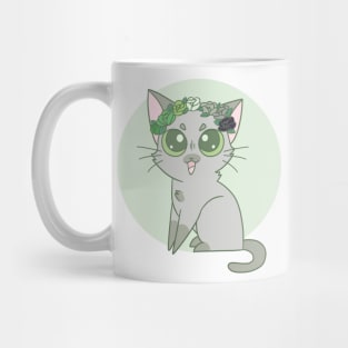 Subtle Aro Pride Cat Mug